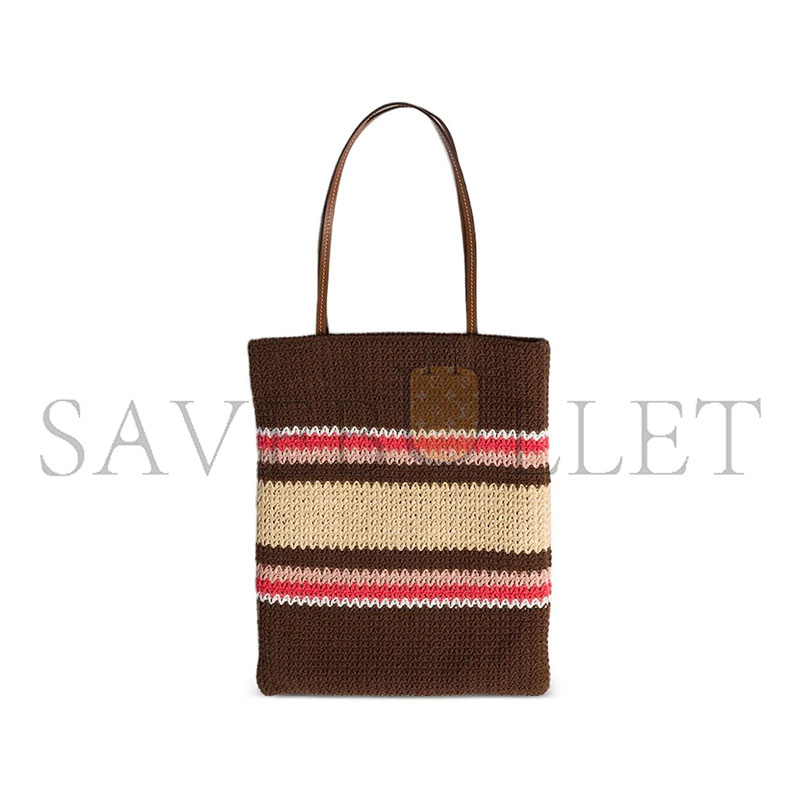 MIU MIU RAFFIA-EFFECT WOVEN TOTE BAG 5BG248 (41*32cm)